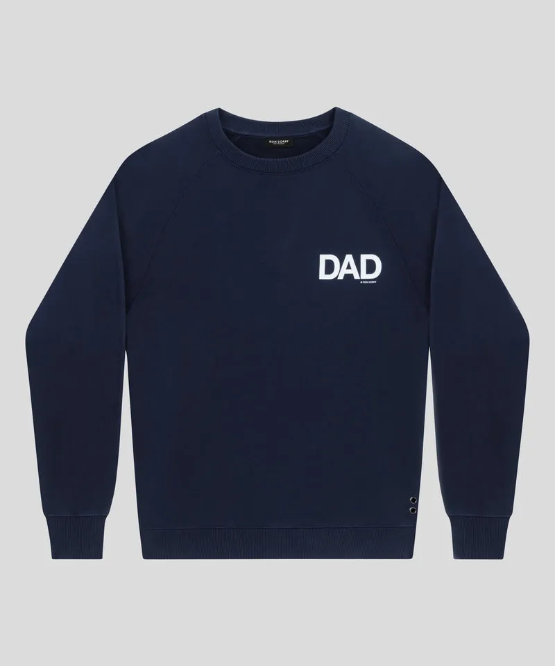 Organic Cotton Sweatshirt "DAD": Navy