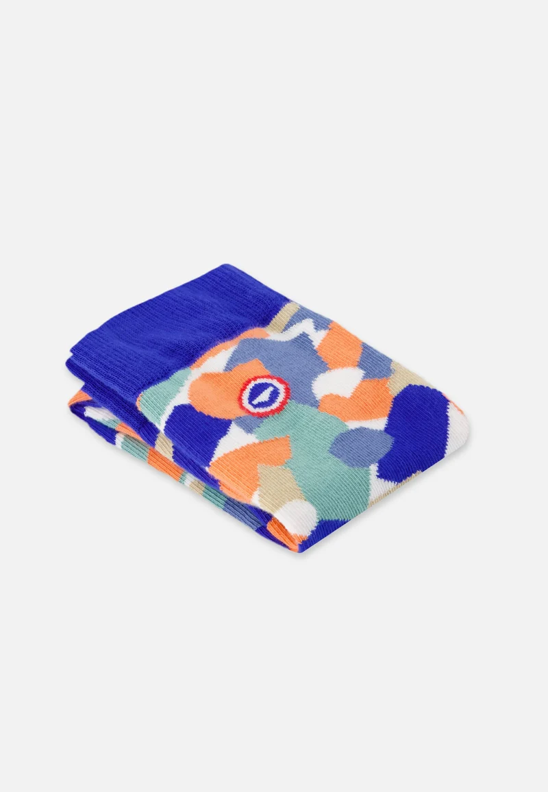 Chaussettes mi-hautes bleu à motifs confetti - Lucas Confetti Bleu Nautique