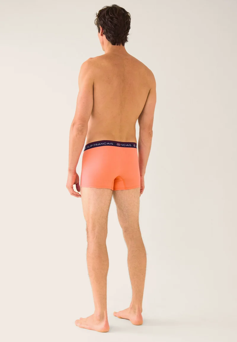 Boxer rose en coton - Redoutable Rose Pêche