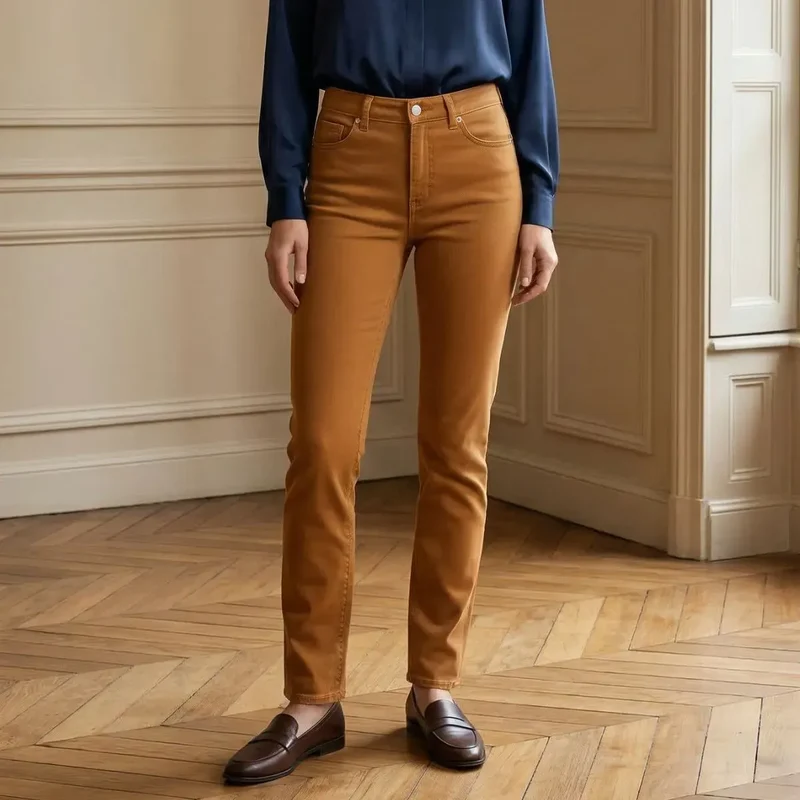 Jean Cognac femme | Made in France