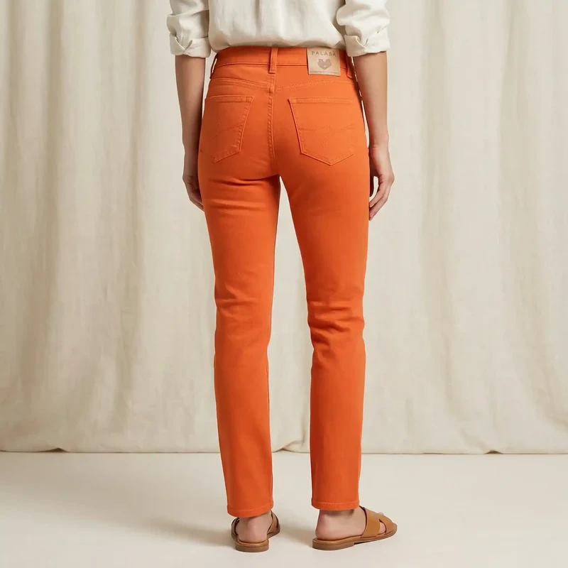 Jean orange femme | Made in France