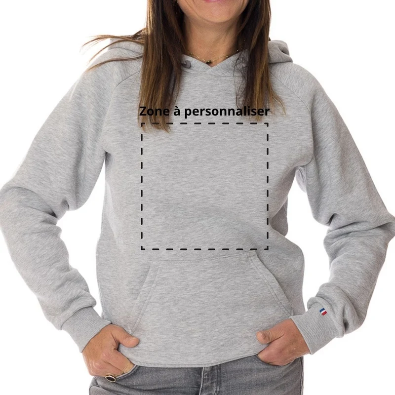 Sweat personnalisé à capuche femme