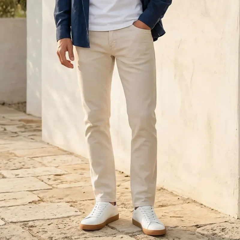 Jean beige Homme | Made In France