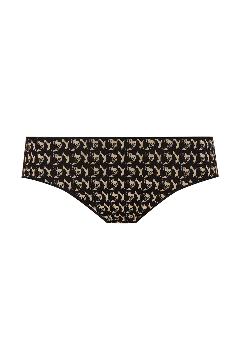 Lot de 3 slips en coton bio Intimement Bio - Graphique / noir / nude