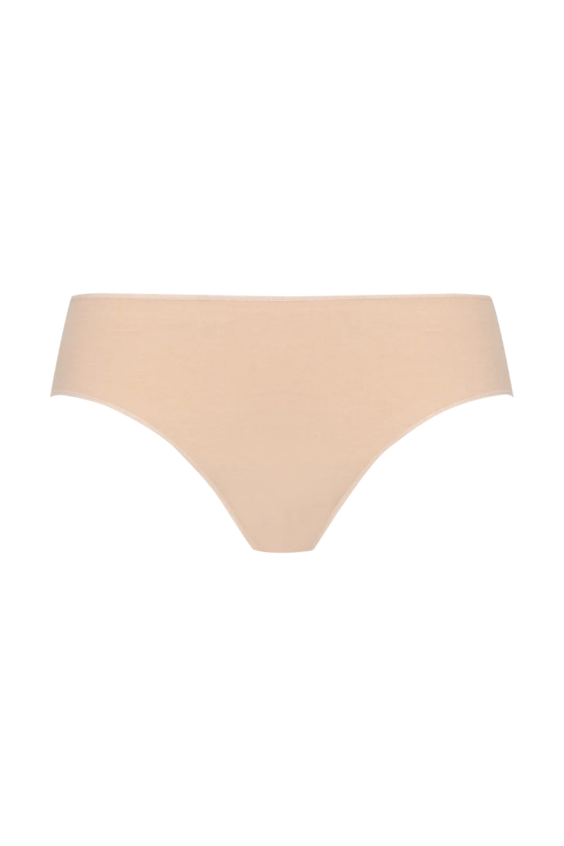 Lot de 3 slips en coton bio Intimement Bio - Blanc / noir / nude