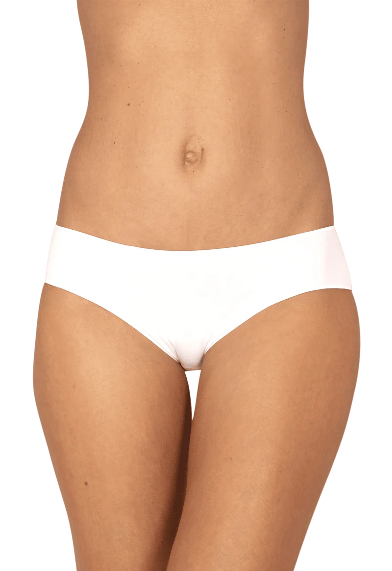 Lot de 3 slips en coton bio Intimement Bio - Blanc / noir / nude