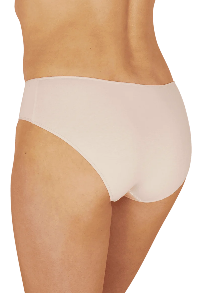 Lot de 3 slips en coton bio Intimement Bio - Blanc / noir / nude