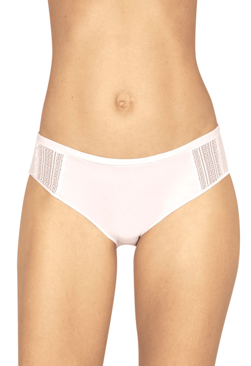 Lot de 2 slips en coton bio Intimement Bio - Poudre