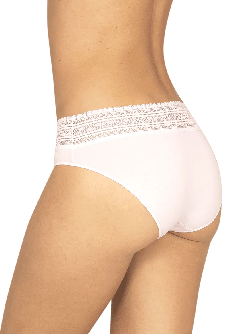 Lot de 2 slips en coton bio Intimement Bio - Poudre
