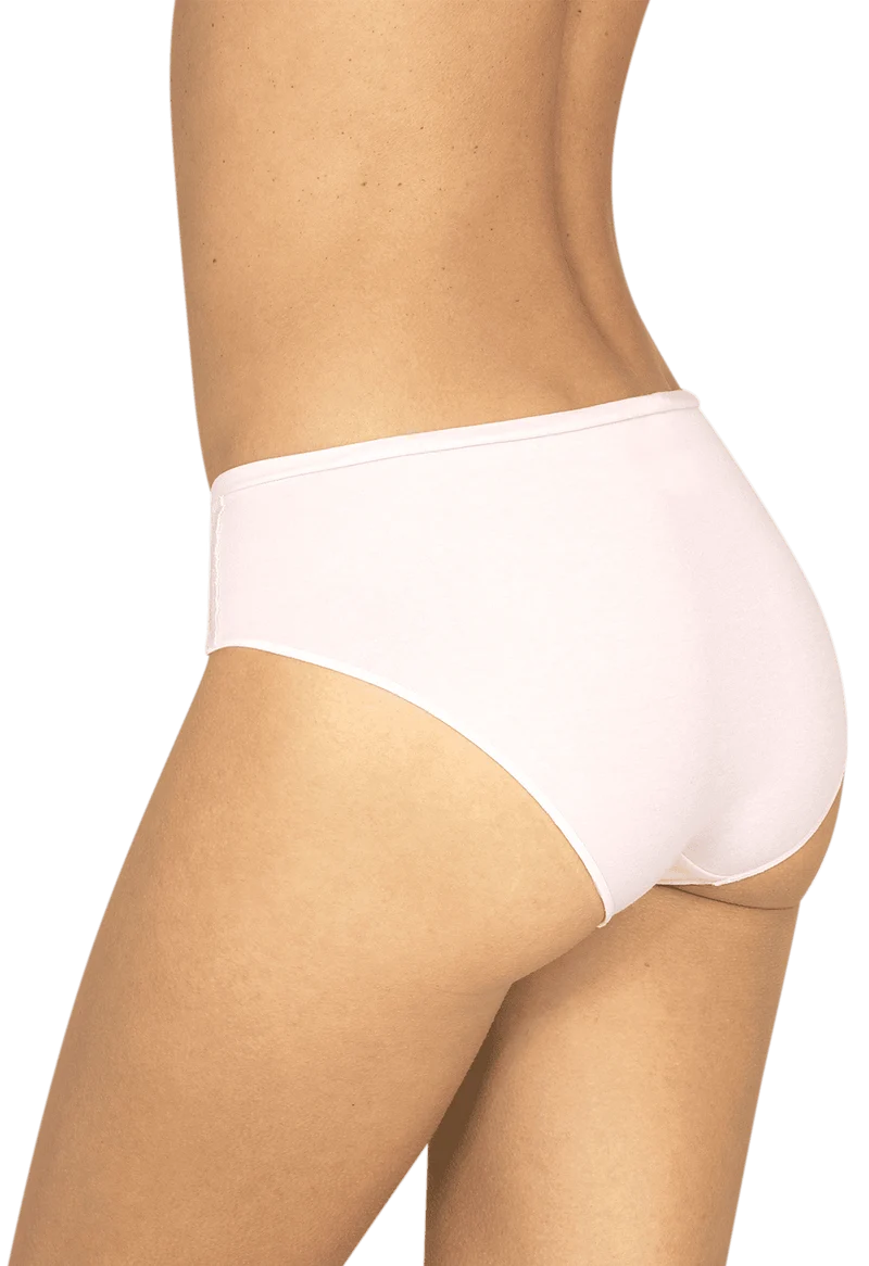 Lot de 2 slips en coton bio Intimement Bio - Poudre