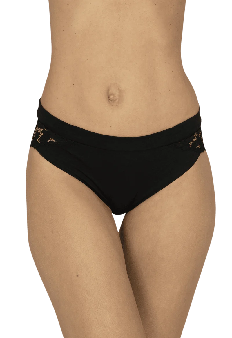 Slip en coton biologique Intimement Bio - Noir
