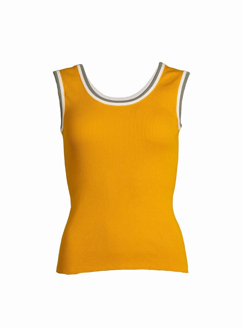 Top coton jaune Déborah