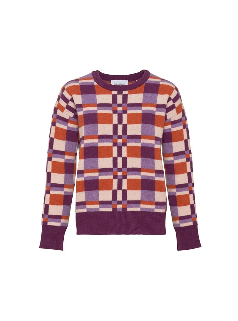 Pull motif jacquard laine et cachemire Charlie