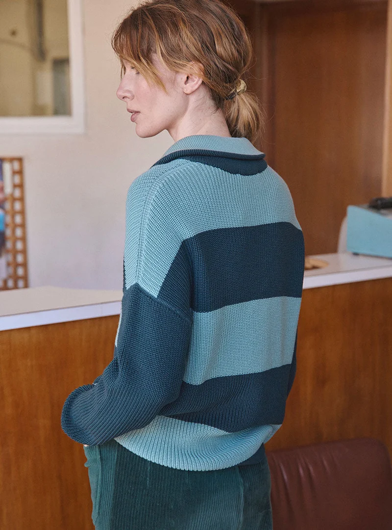 Pull camioneur marinière Claudia