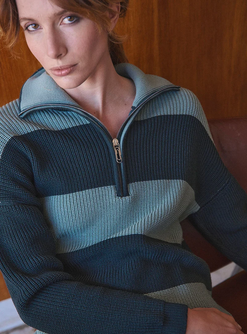 Pull camioneur marinière Claudia