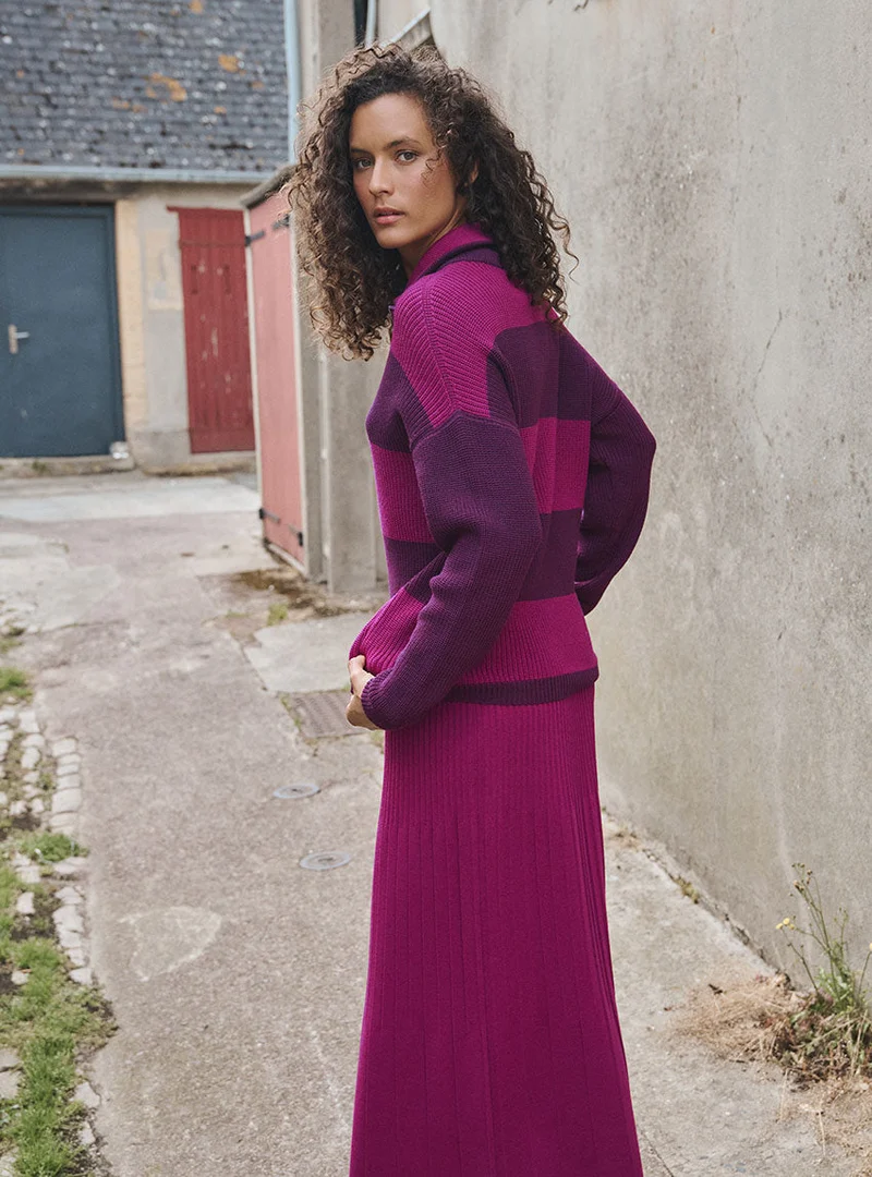 Pull camioneur marinière Claudia