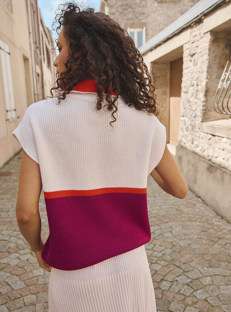 Pull sans manche camioneur Cécile