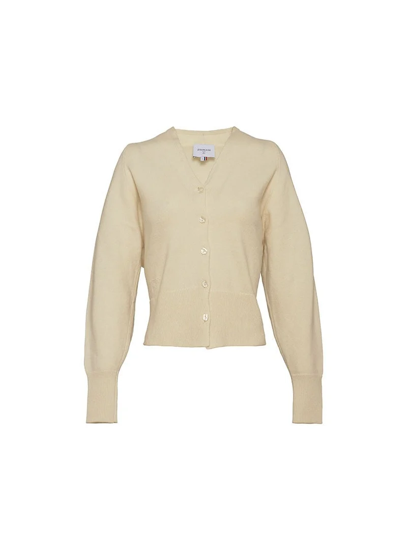 Gilet laine mérinos et cachemire blanc Carole