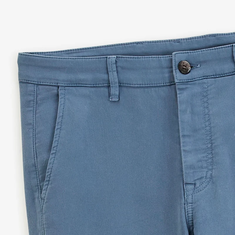 Pantalon coupe confort coton stretch bleu lupin 702