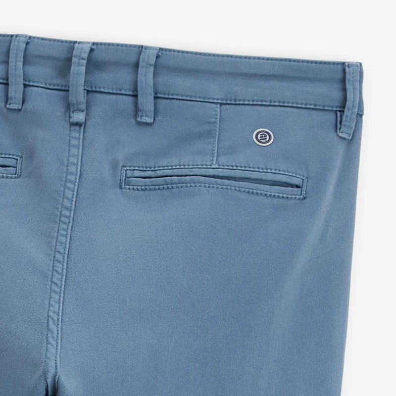 Pantalon coupe confort coton stretch bleu lupin 702