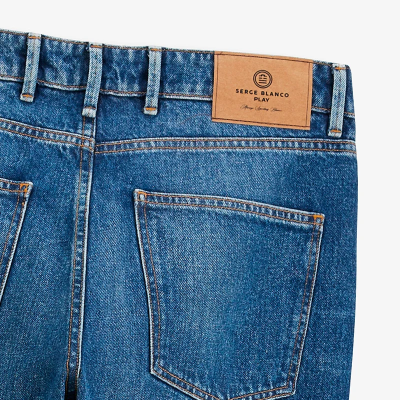 Jean tapered coton bleu moyen délavé 331 SBPLAY