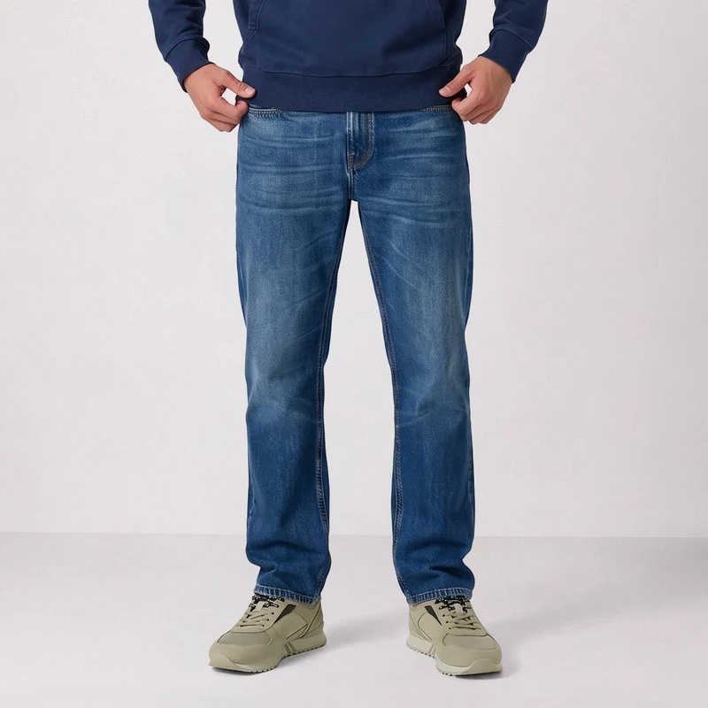 Jean tapered coton bleu moyen délavé 331 SBPLAY