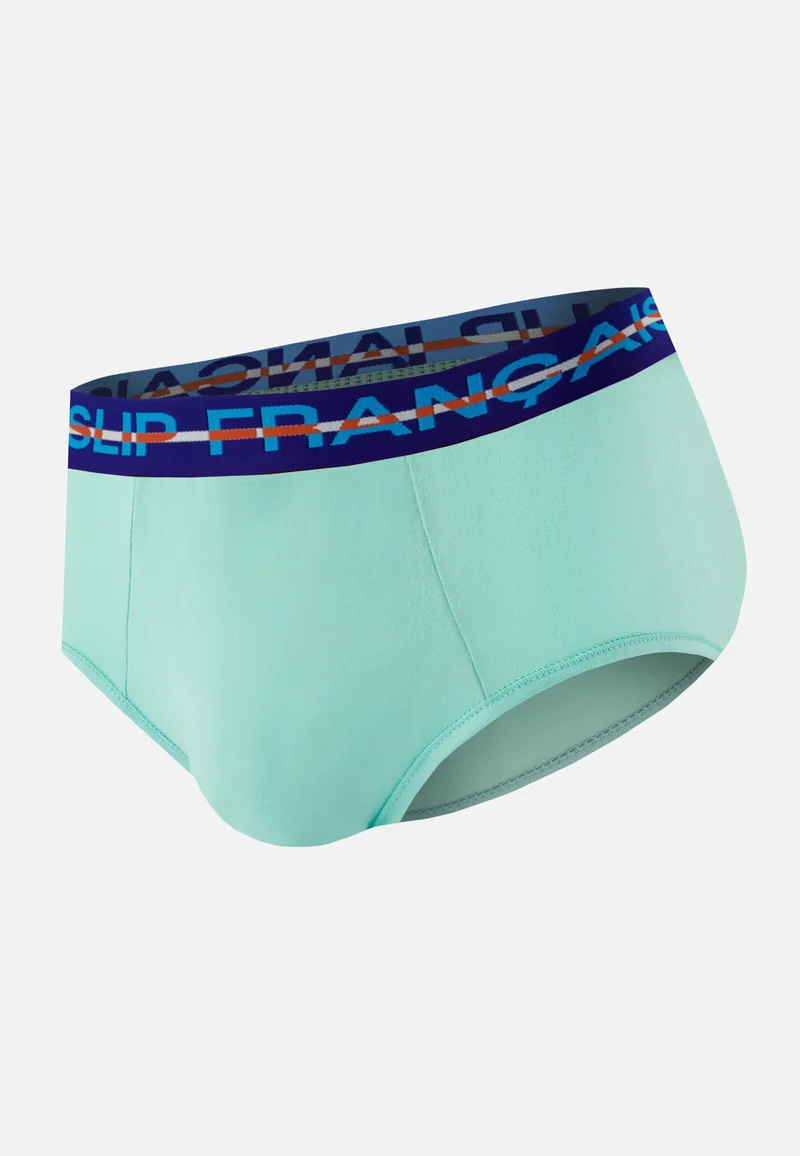 Slip vert en coton - Intrépide Vert Azur