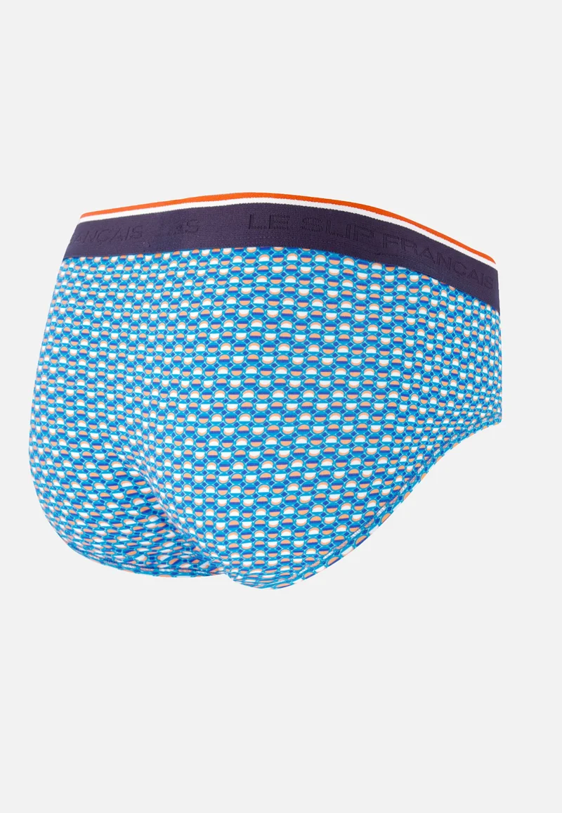 Slip vert à motif cercle en coton - Terrible Cercle Vert Azur