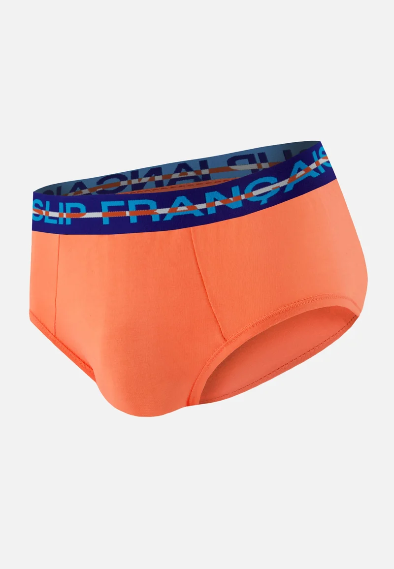 Slip orange en coton - Intrépide Orange Corail
