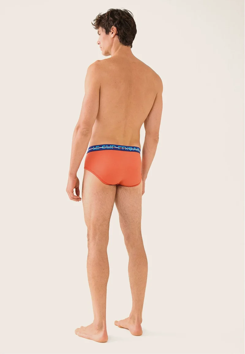 Slip orange en coton - Intrépide Orange Corail
