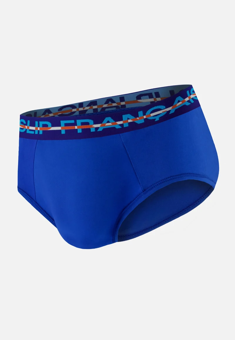 Slip bleu en coton - Intrépide Bleu Nautique