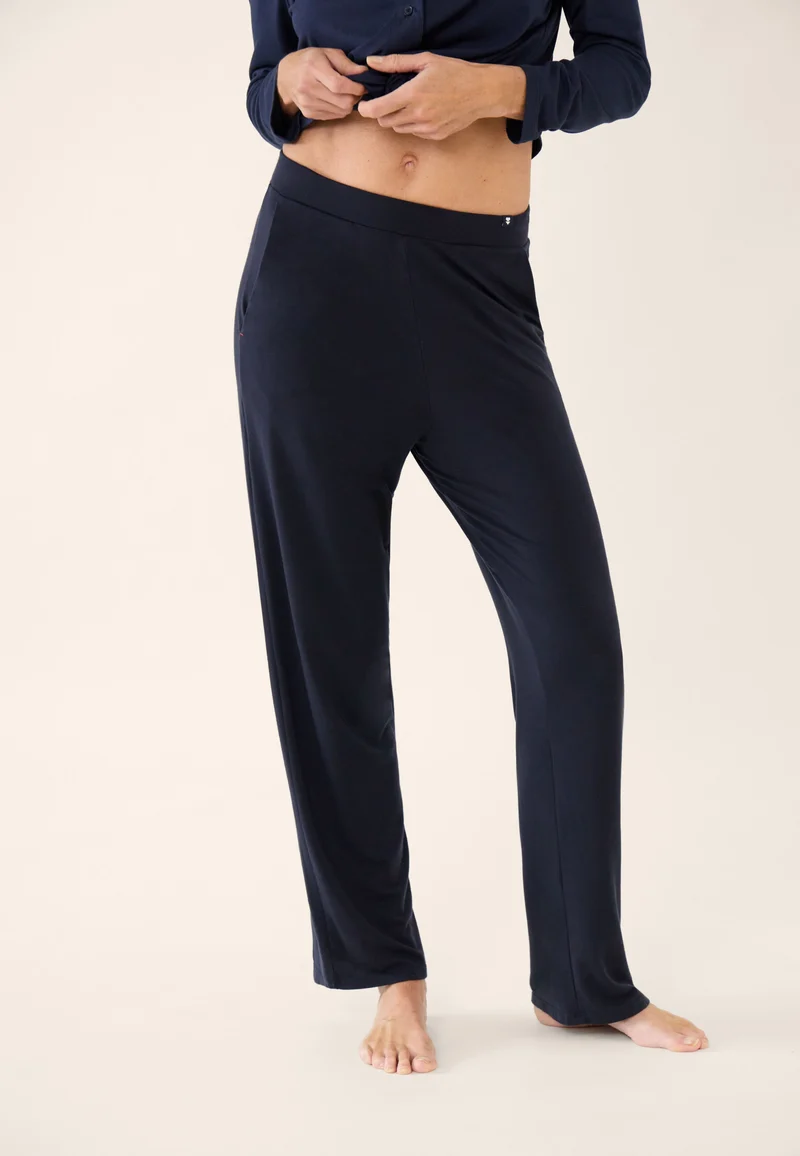 Pantalon de pyjama en viscose - Azuma Bleu Marine