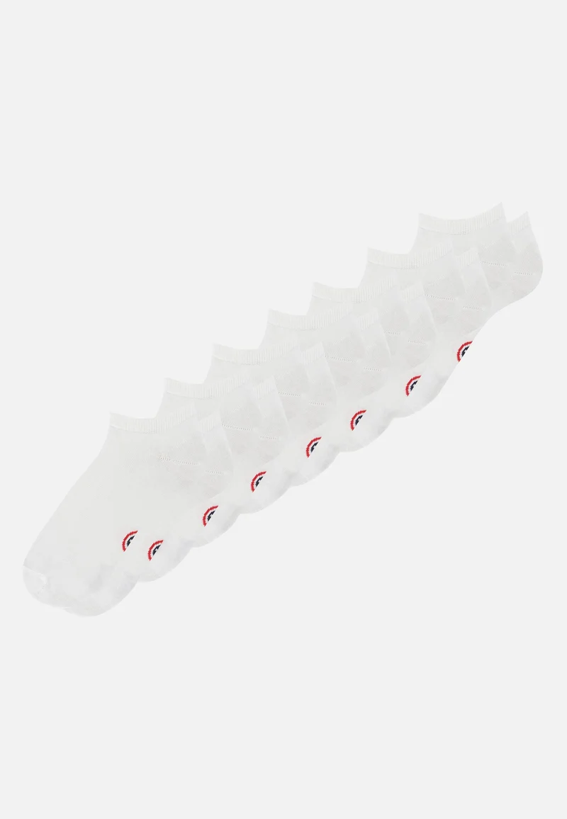 Lot de 7 socquettes en coton - Chaussettes Blanches