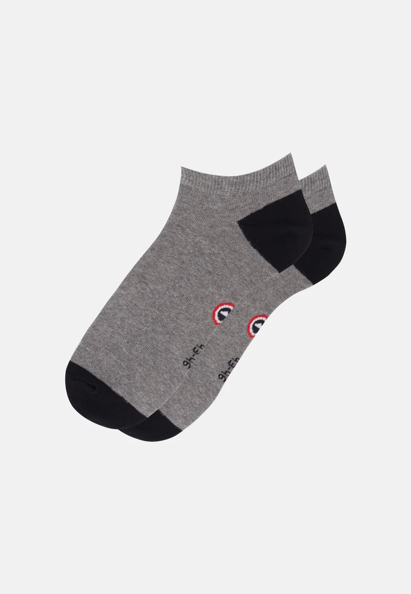 Socquettes gris et noires - Tonnerre Gris Anthracite Noir