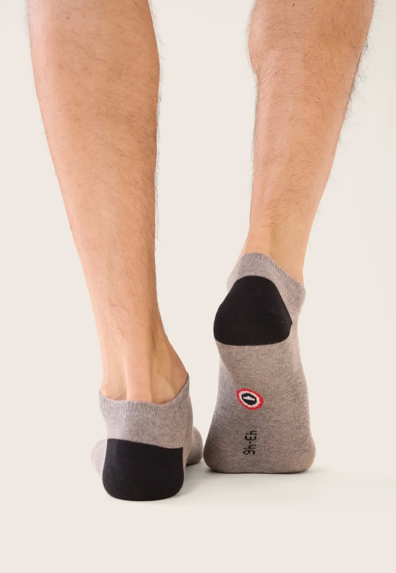 Socquettes gris et noires - Tonnerre Gris Anthracite Noir