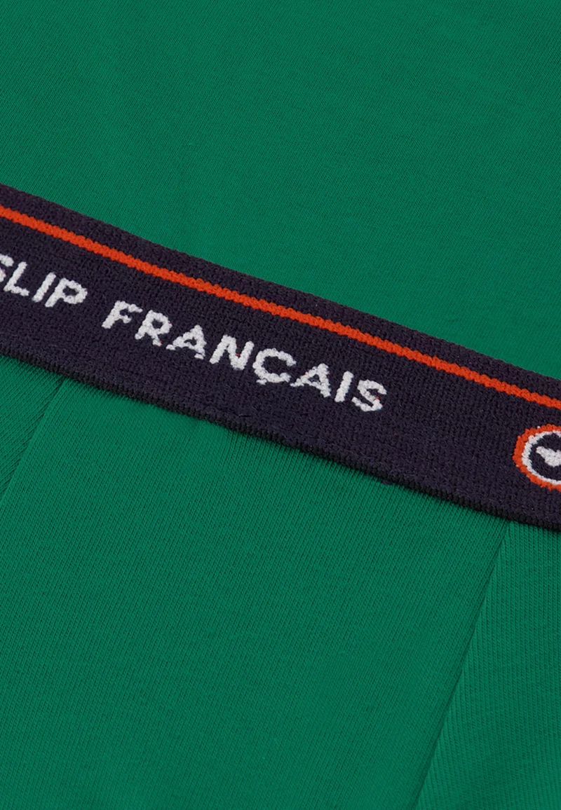 Boxer enfant vert en coton - Petit Joseph Emeraude