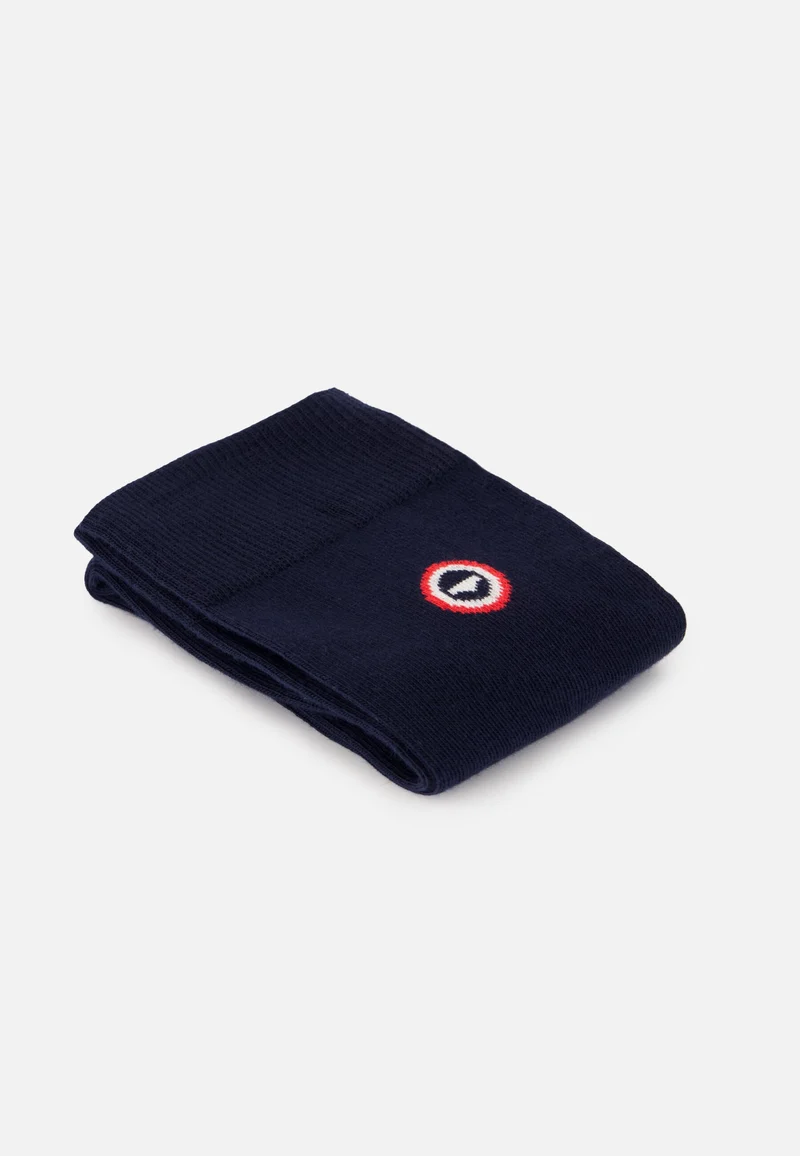 Lot de 3 chaussettes mi-hautes en coton - Chaussettes Marine Acier Marinière