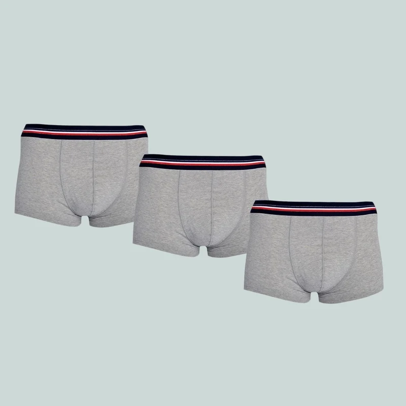 Lot de 3 boxer gris