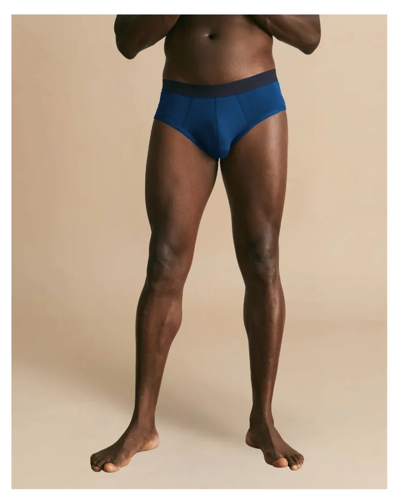 Slip homme coton modal Bleu indigo