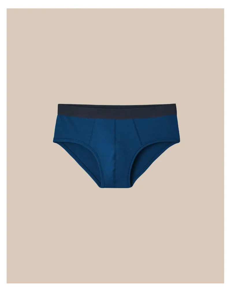 Slip homme coton modal Bleu indigo