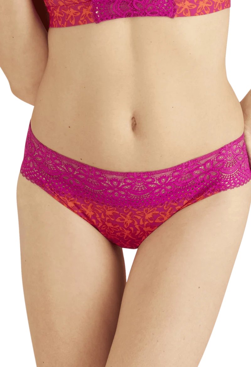 Slip brésilien dentelle et microfibre L'irrésistible - Tiaré