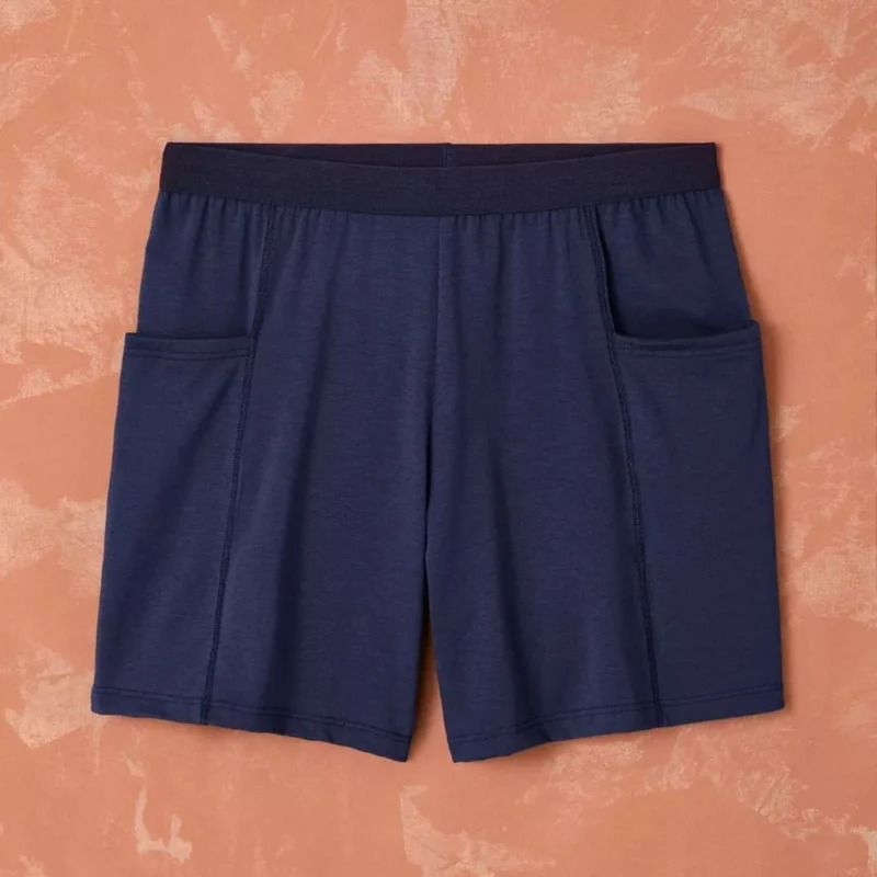 Short coton Homme Marine