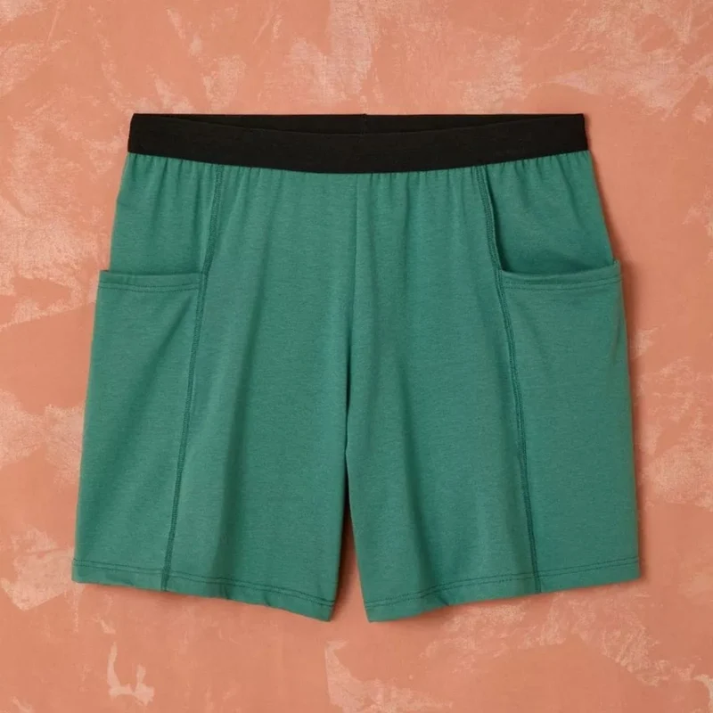 Short coton Homme Vert
