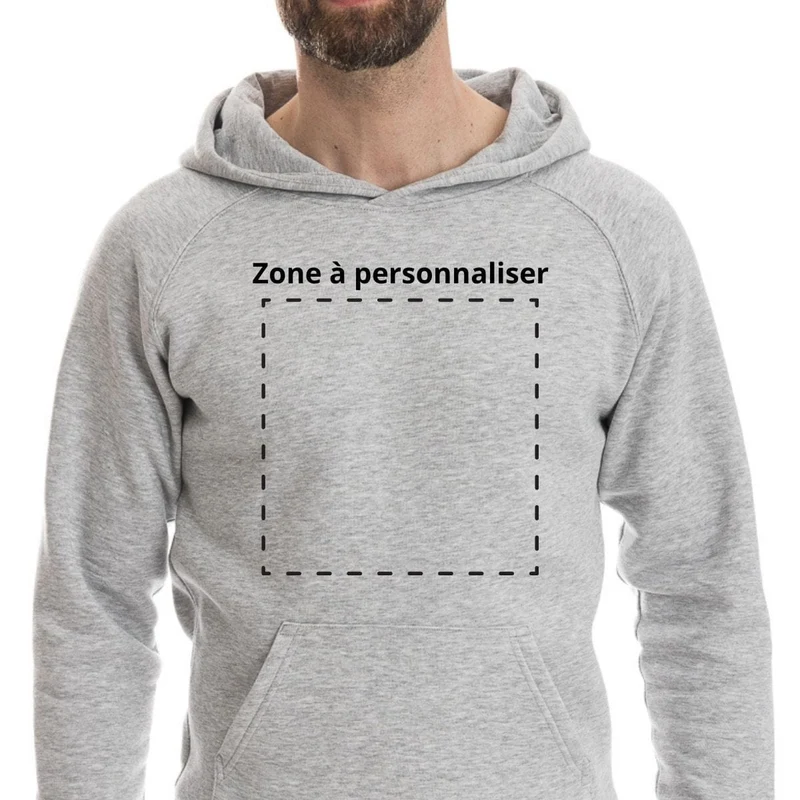 Sweat personnalisé à capuche homme