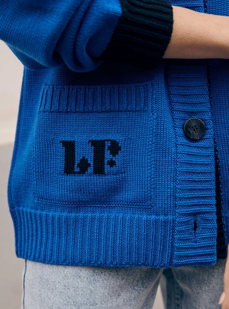 Veste gilet bleu Bernadette