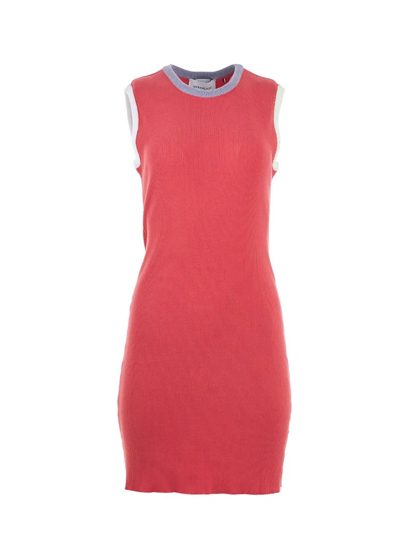 Robe courte en maille coton rose Béatrice