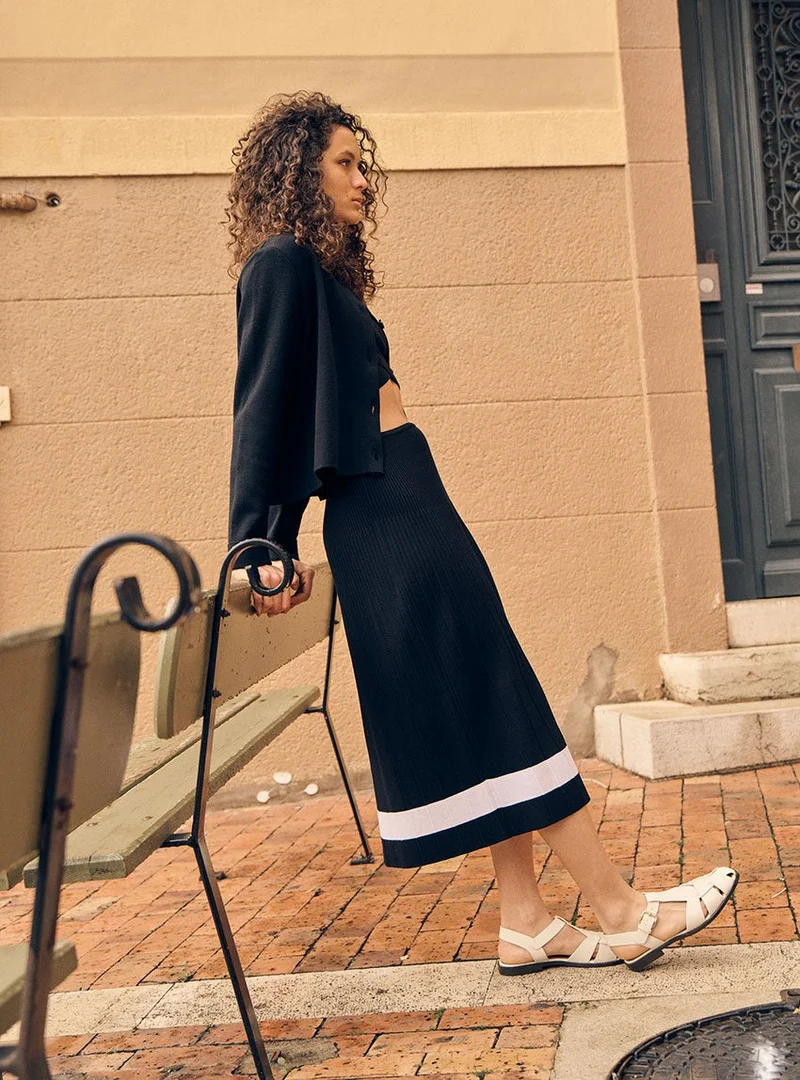 Jupe longue en viscose Bonnie