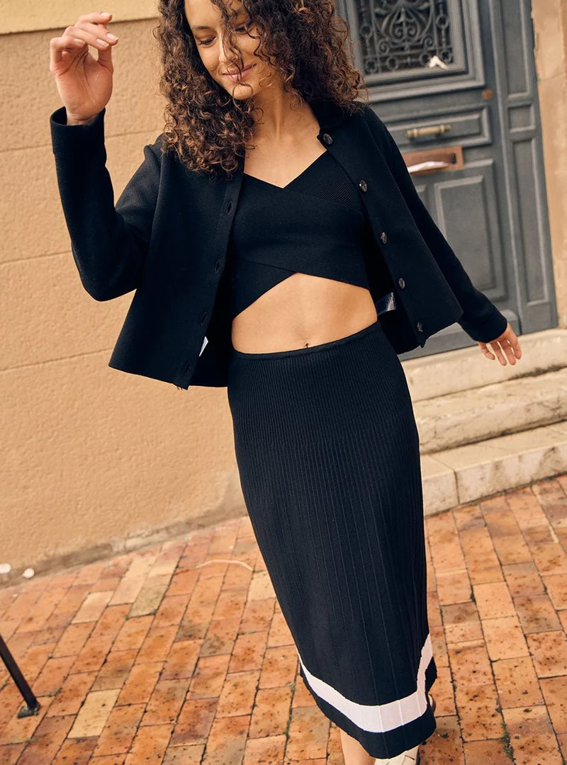Jupe longue en viscose Bonnie