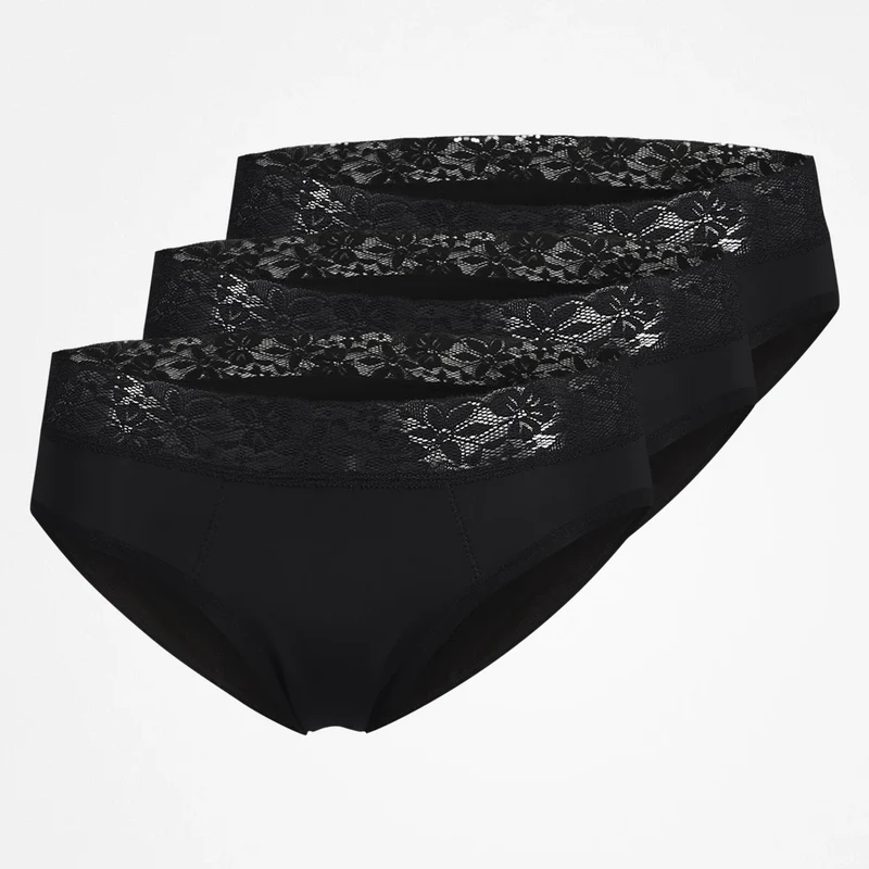 SNOCKS x femtis Period Panty - ALWA Slip Period Super | Schwarz
