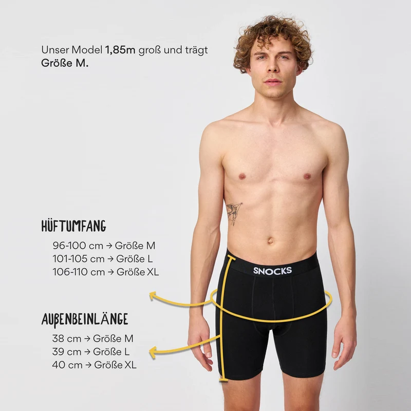 Lange Boxershorts | Dunkelblau